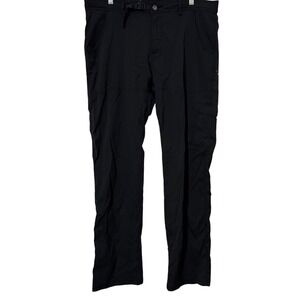 prAna Black Stretch Zion Straight Fit Cargo Outdoor Hiking Pants Mens 38 x 34